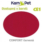 Sada 2x sedací vak Praline 60 Comfort + taburet barva CE1 červená