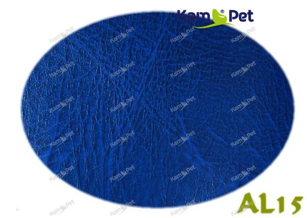Modrá koženka modrá žíhaná AL15 látka čalounická koženka